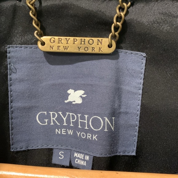 Gryphon Faux Fur Fuzzy Coat Holiday Peacock Size Small - Picture 7 of 11